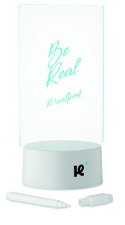 mémoboard lumineux personnalisable à LED - Blanc