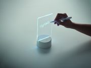 mémoboard lumineux personnalisable à LED - Blanc