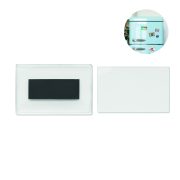 magnet publicitaire personnalisable en acrylique - Transparent