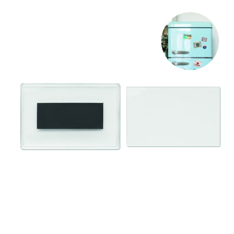magnet publicitaire personnalisable en acrylique - Transparent
