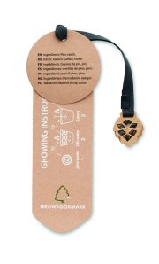 marque-page personnalisé écologique avec graines - Beige
