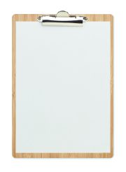 Porte-bloc personnalisable en bambou A4 'CLIPBO' - Bois