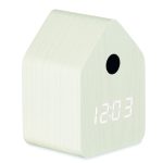 réveil coucou personnalisable MDF - Blanc