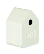 réveil coucou personnalisable MDF - Blanc