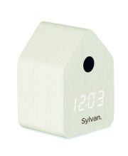 réveil coucou personnalisable MDF - Blanc
