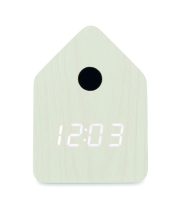 réveil coucou personnalisable MDF - Blanc