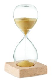 sablier publicitaire personnalisable en verre borosilicate DESERT - Beige