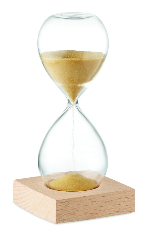 sablier publicitaire personnalisable en verre borosilicate DESERT - Beige