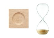 sablier publicitaire personnalisable en verre borosilicate DESERT - Beige