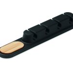 séparateur de câbles personnalisable en silicone - Noir - visuel variation