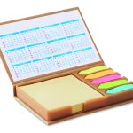 set de bureau personnalisable avec calendrier MEMOCALENDAR - Beige