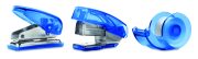 set de papeterie personnalisable pour entreprise - set de papeterie personnalisable BUROBOX - Bleu Transparent