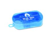 set de papeterie personnalisable pour entreprise - set de papeterie personnalisable BUROBOX - Bleu Transparent