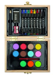 set de peinture personnalisable mallette bois BEAU - Bois