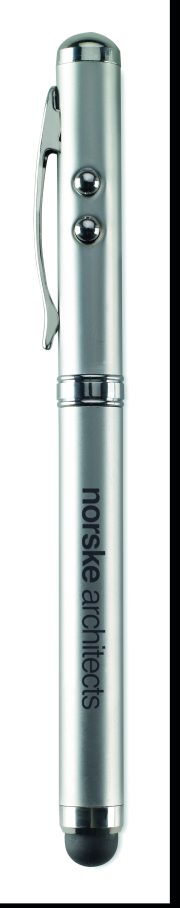 stylet pointeur laser personnalisable pour objet publicitaire - stylet pointeur laser personnalisable TRIOLUX - Argent Mat