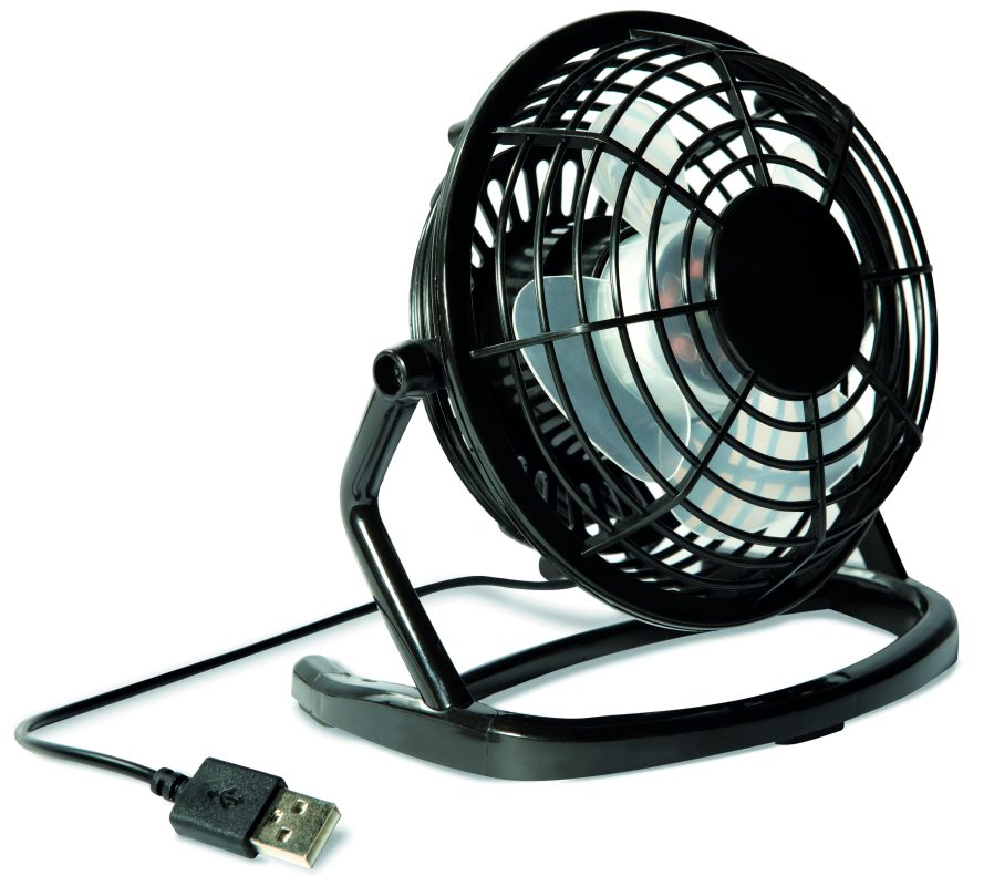ventilateur publicitaire personnalisable ABS AIRY - Noir - visuel variation