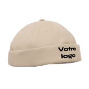Casquette sans visière personnalisable en coton épais "DOCK"