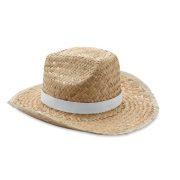 chapeau de cow-boy personnalisable pour évènements - chapeau de cow-boy personnalisable en paille - Blanc - visuel variation