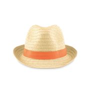 Chapeau de paille personnalisable BOOGIE - Orange - visuel variation