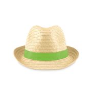 Chapeau de paille personnalisable BOOGIE - Lime - visuel variation