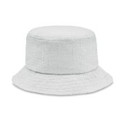 chapeau publicitaire personnalisable en paille BILGOLA+ - Blanc - visuel variation