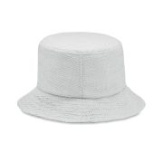 chapeau publicitaire personnalisable en paille BILGOLA+ - Blanc - visuel variation