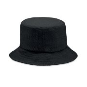 chapeau publicitaire personnalisable en paille BILGOLA+ - Noir - visuel variation