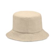 chapeau publicitaire personnalisable en paille BILGOLA+ - Beige - visuel variation