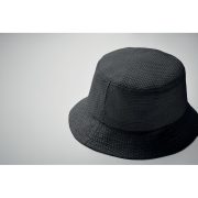 chapeau publicitaire personnalisable en paille BILGOLA+ - Noir - visuel variation