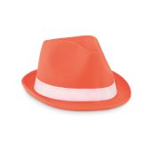 Chapeau publicitaire personnalisable en polyester "WOOGIE" - Orange - visuel variation