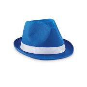 Chapeau publicitaire personnalisable en polyester "WOOGIE" - Bleu Royal - visuel variation