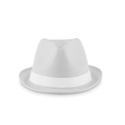 Chapeau publicitaire personnalisable en polyester "WOOGIE" - Blanc - visuel variation