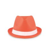 Chapeau publicitaire personnalisable en polyester "WOOGIE" - Orange - visuel variation